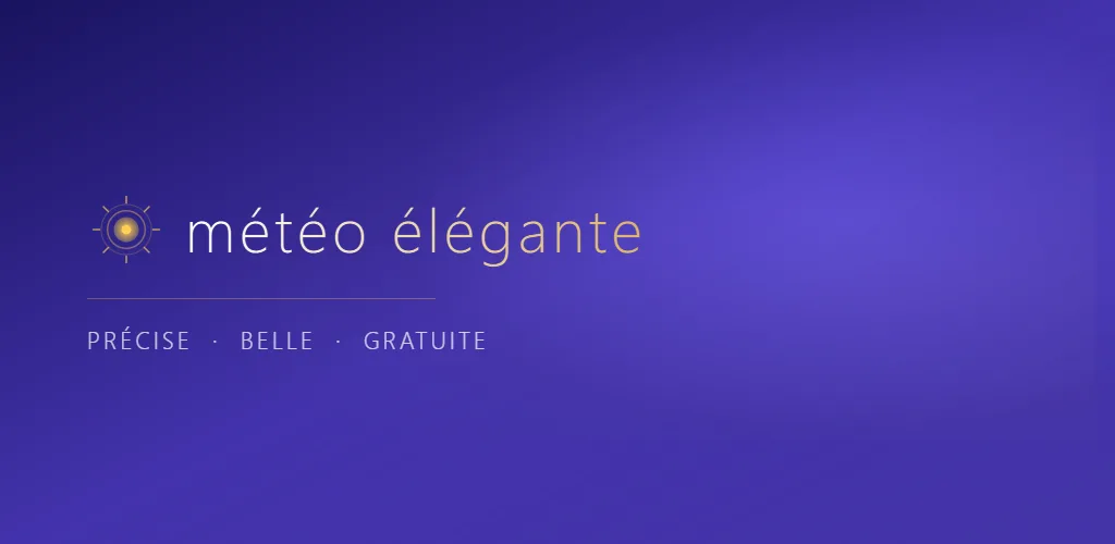 Couverture de Météo élégante